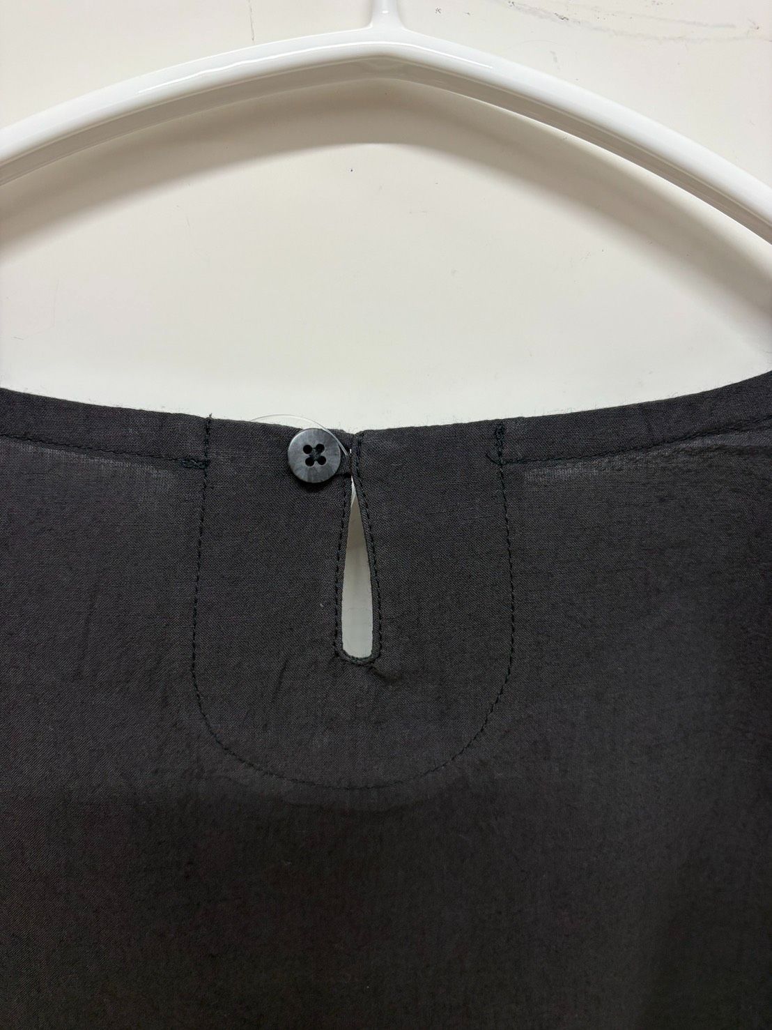 未使用品 APPLE HOUSE ノースリーブ チュニック 黒 綿85％麻15