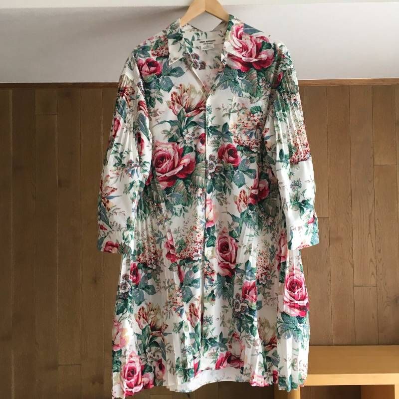 美品　ジュンヤワタナベコムデギャルソン JUNYA WATANABE COMME des GARCONS 　フローラル　プリント　ドレス　ワンピースAD2018