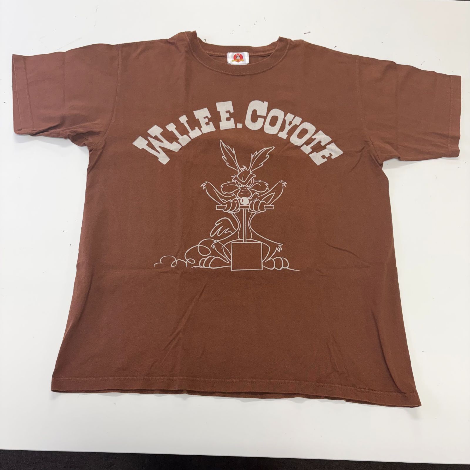 LOONEY TUNES ルーニーテューンズ Tシャツ Mサイズ メンズ ブラウン 半袖 ワイリーコヨーテ キャラクターT ヴィンテージ 古着 7,252円