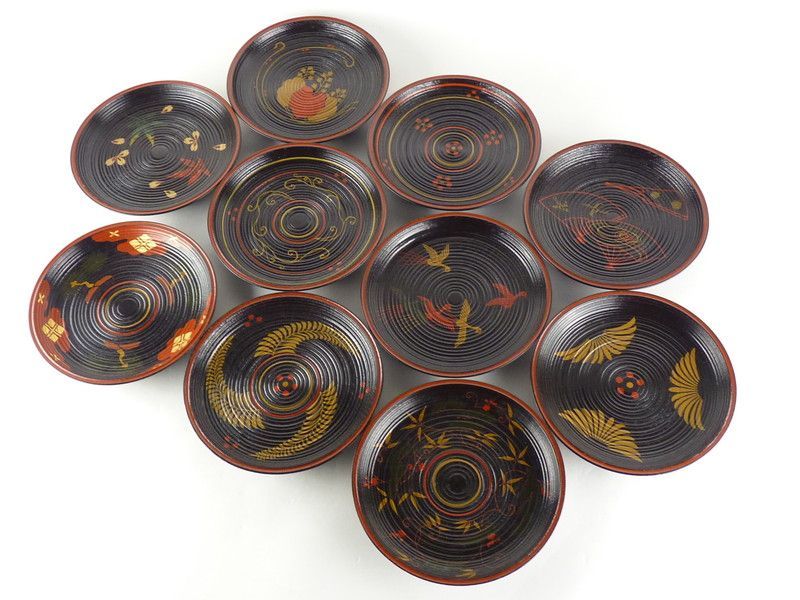 川端近左「色絵 銘々皿」10客 共箱 保証品 茶道具 /R(D-1) 27,380円
