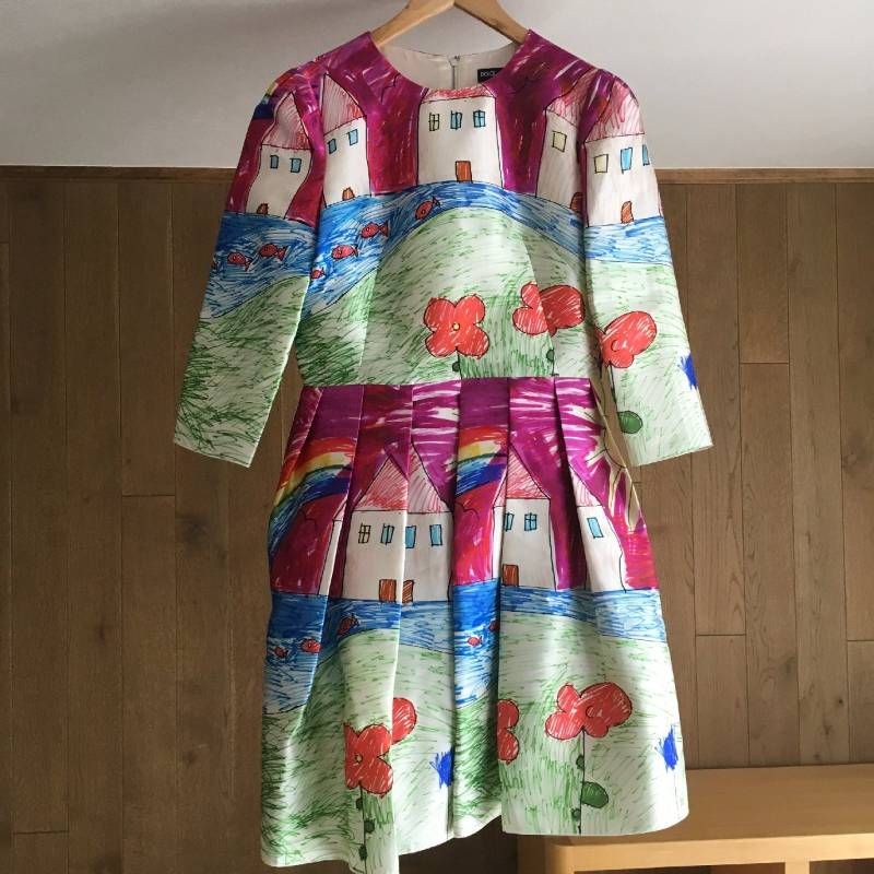 極美品 DOLCE & GABBANA ドルチェ＆ガッバーナ 　　ワンピース４２