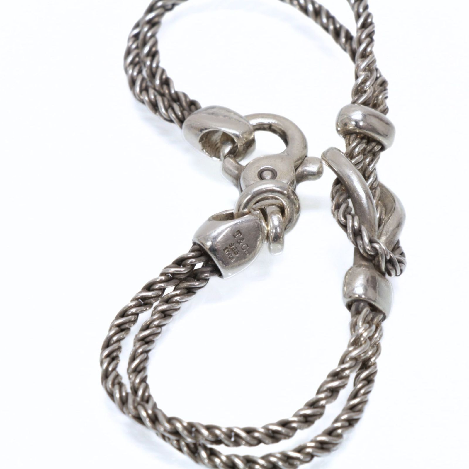 ティファニー TIFFANY＆Co. ダブルロープ センターノットブレスレット