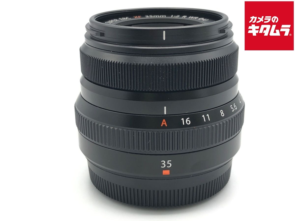 【中古】 【美品】 フジフイルム XF35mm F2 R WR ブラック