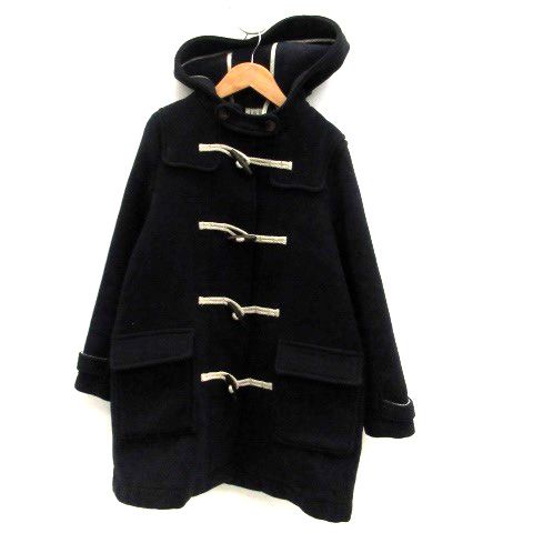 Samantha Moss SM2 Duffle Coat Mid-length Hooded Wool M Navy Navy/HO7