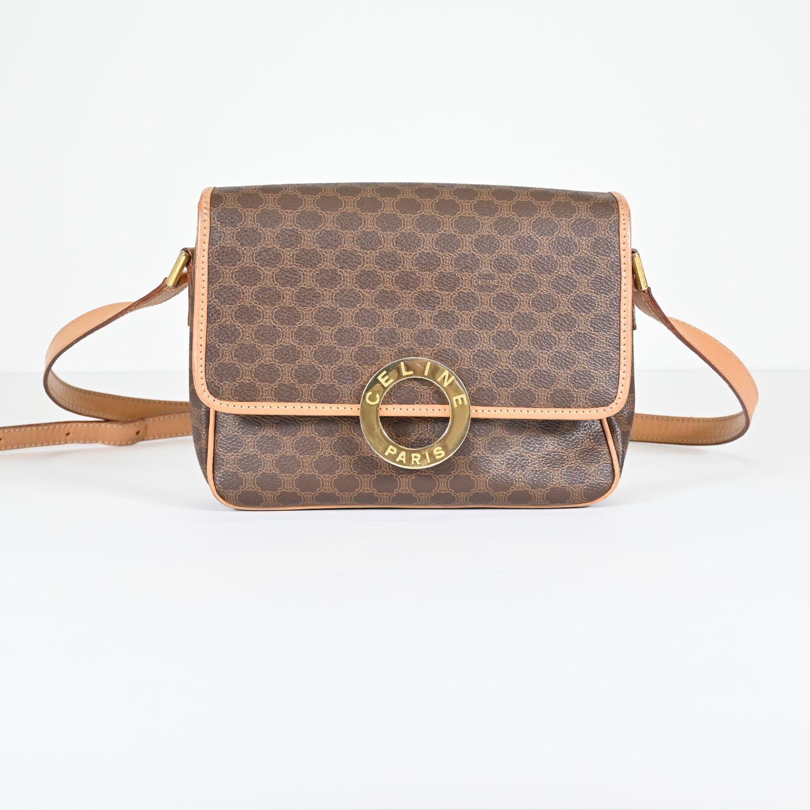 M15 CELINE セリーヌ マカダム ショルダーバック バック 現状品
