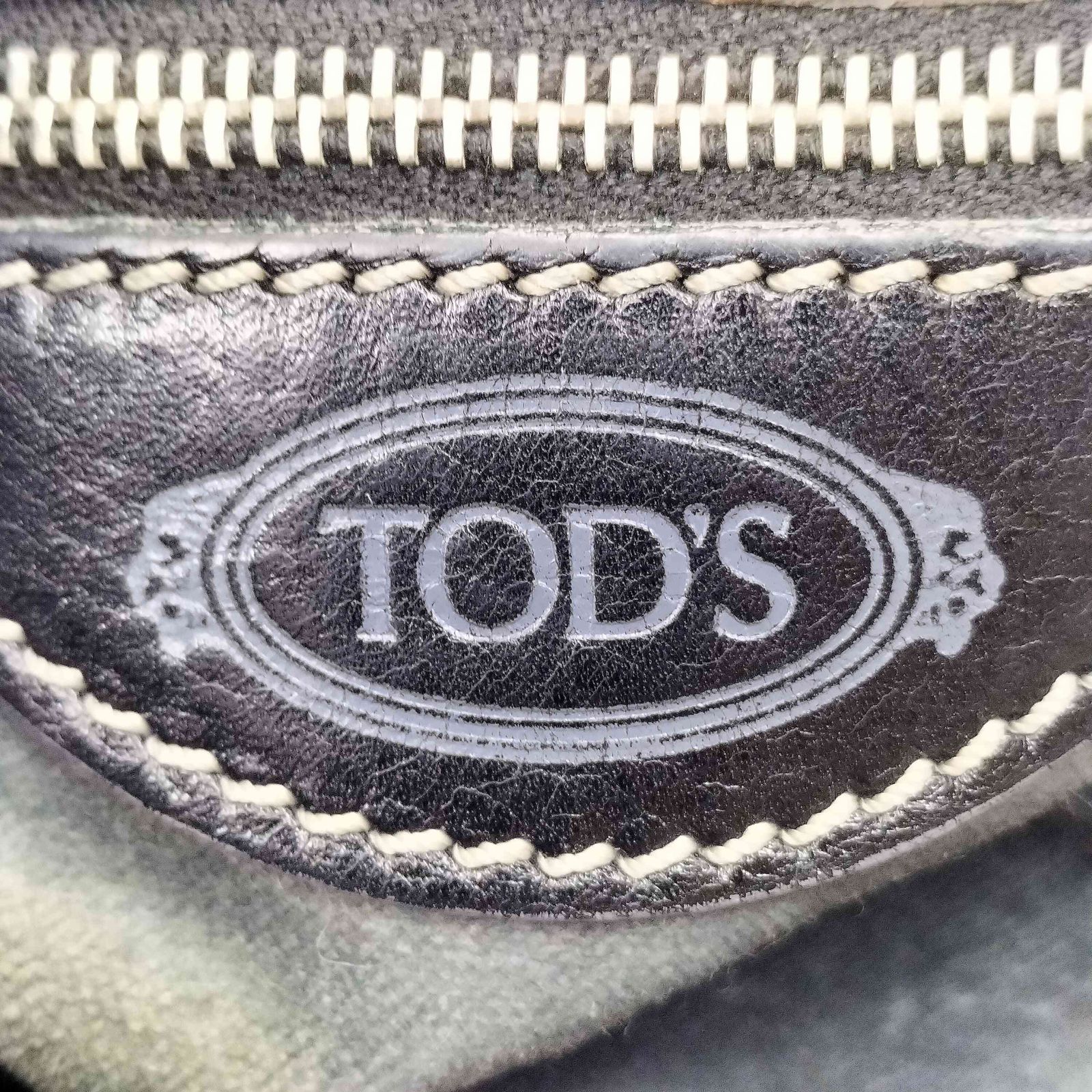 トッズ TOD’S ロゴ刻印 ウール 2WAY ショルダーバッグ レディース 表記無 トッズ TOD’S ロゴ刻印 ウール 2WAY ショルダーバッグ レディース 表記無