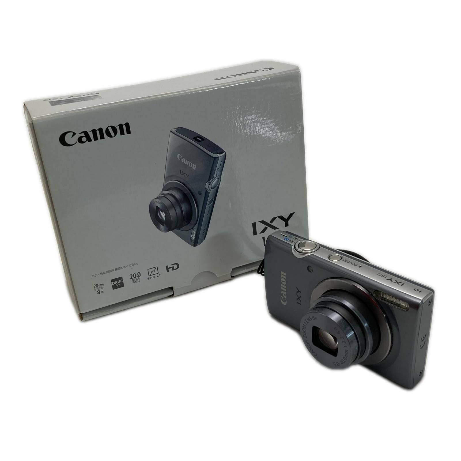 CANON キャノン コンパクトデジタルカメラ IXY 150 シルバー 取説・充電器・箱付き