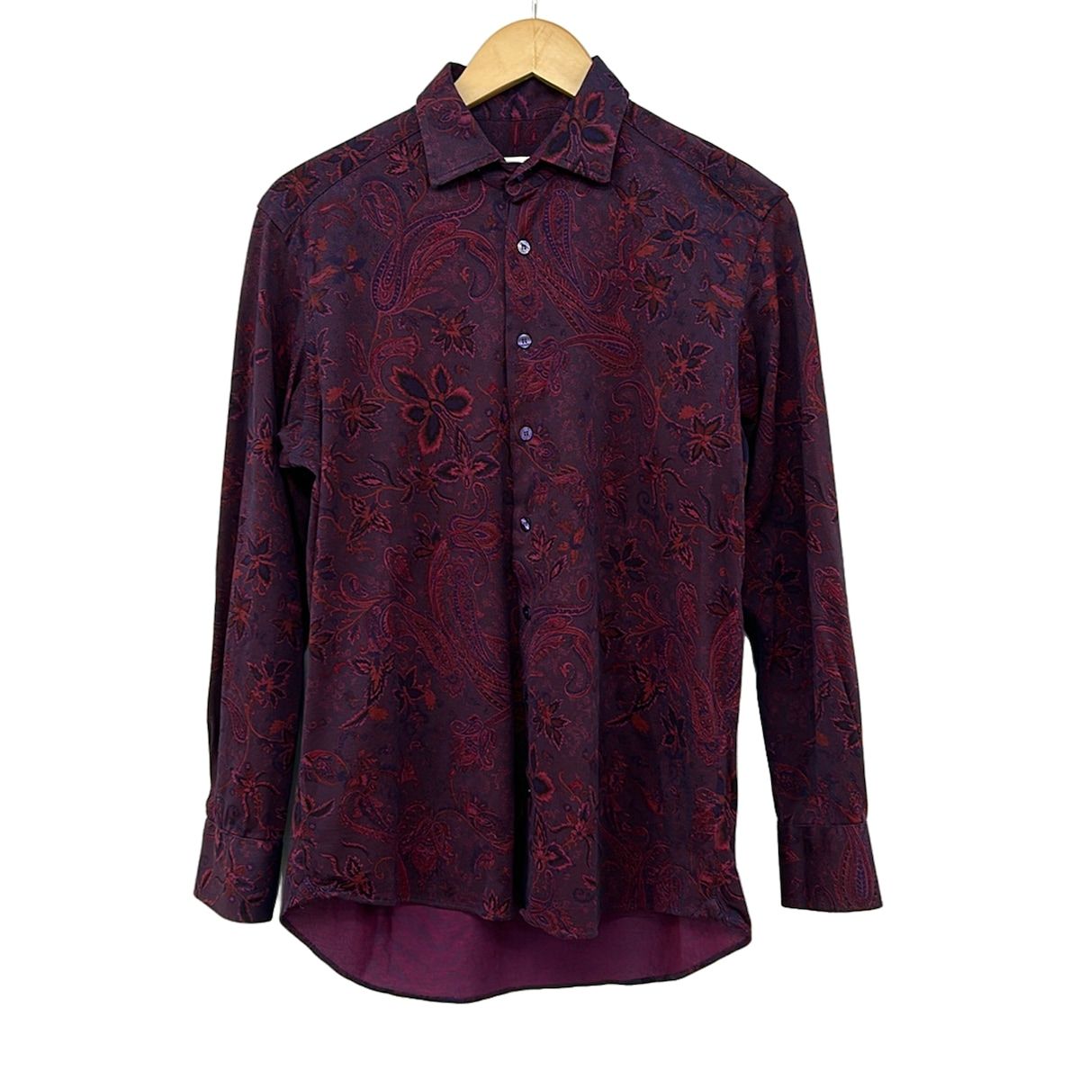 ETRO(エトロ) 長袖シャツブラウス サイズ39 レディース美品 パープル×マルチ 長袖/ペイズリー