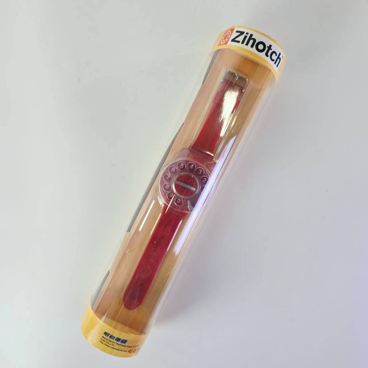 明和電機 ジホッチ Zihotch レッド 赤 腕時計