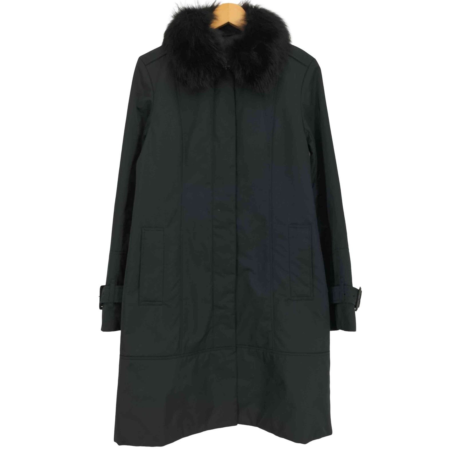バーバリーロンドン BURBERRY LONDON フォックスファー付き 中綿ステン