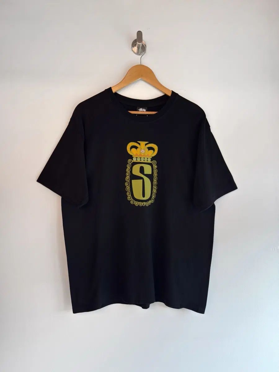 STUSSY ステューシー ルーズフィット Tシャツ S クラウン ブラック 半袖Tシャツ 9,297円