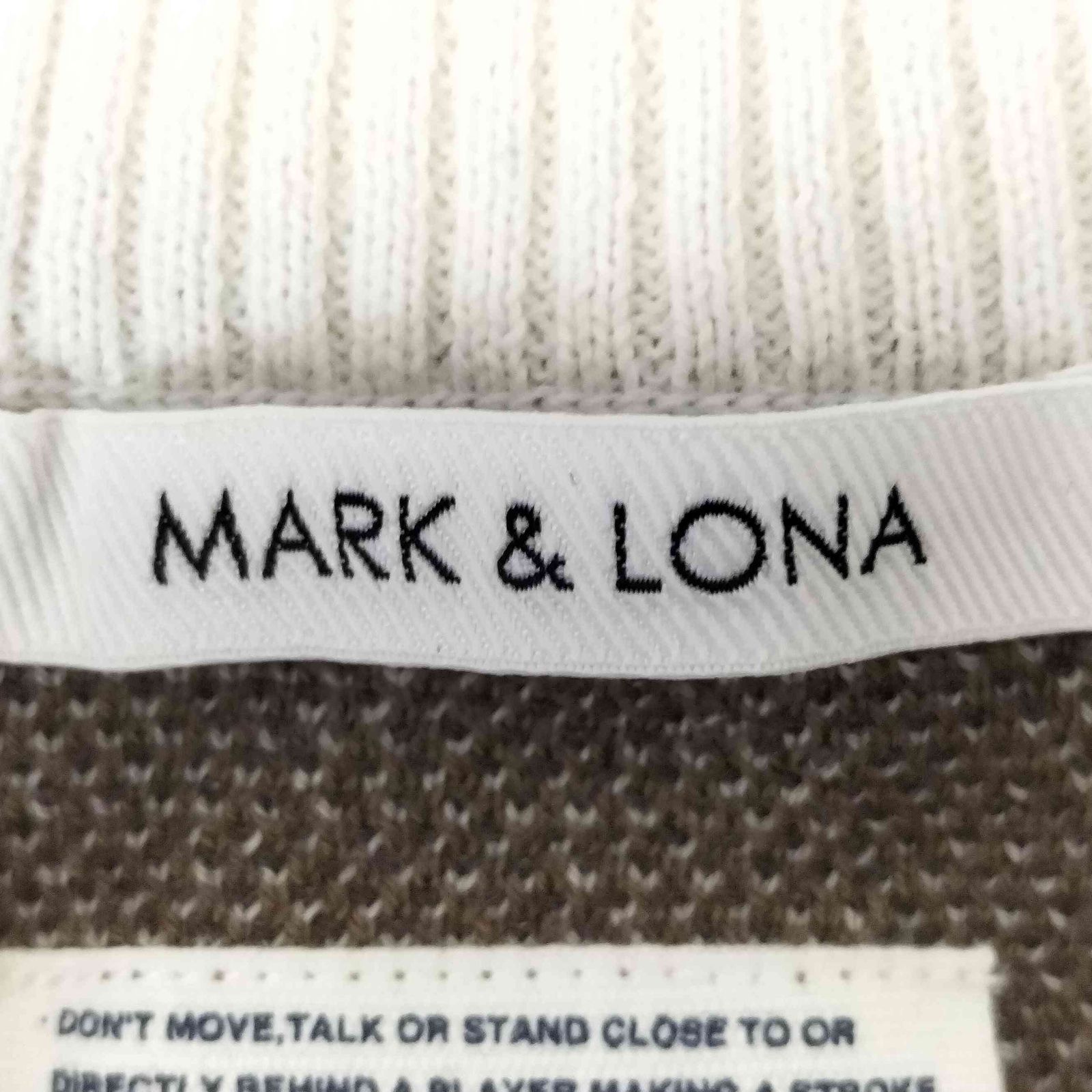 マークアンドロナ MARK＆LONA スカル柄 Vネックニットセーター メンズ