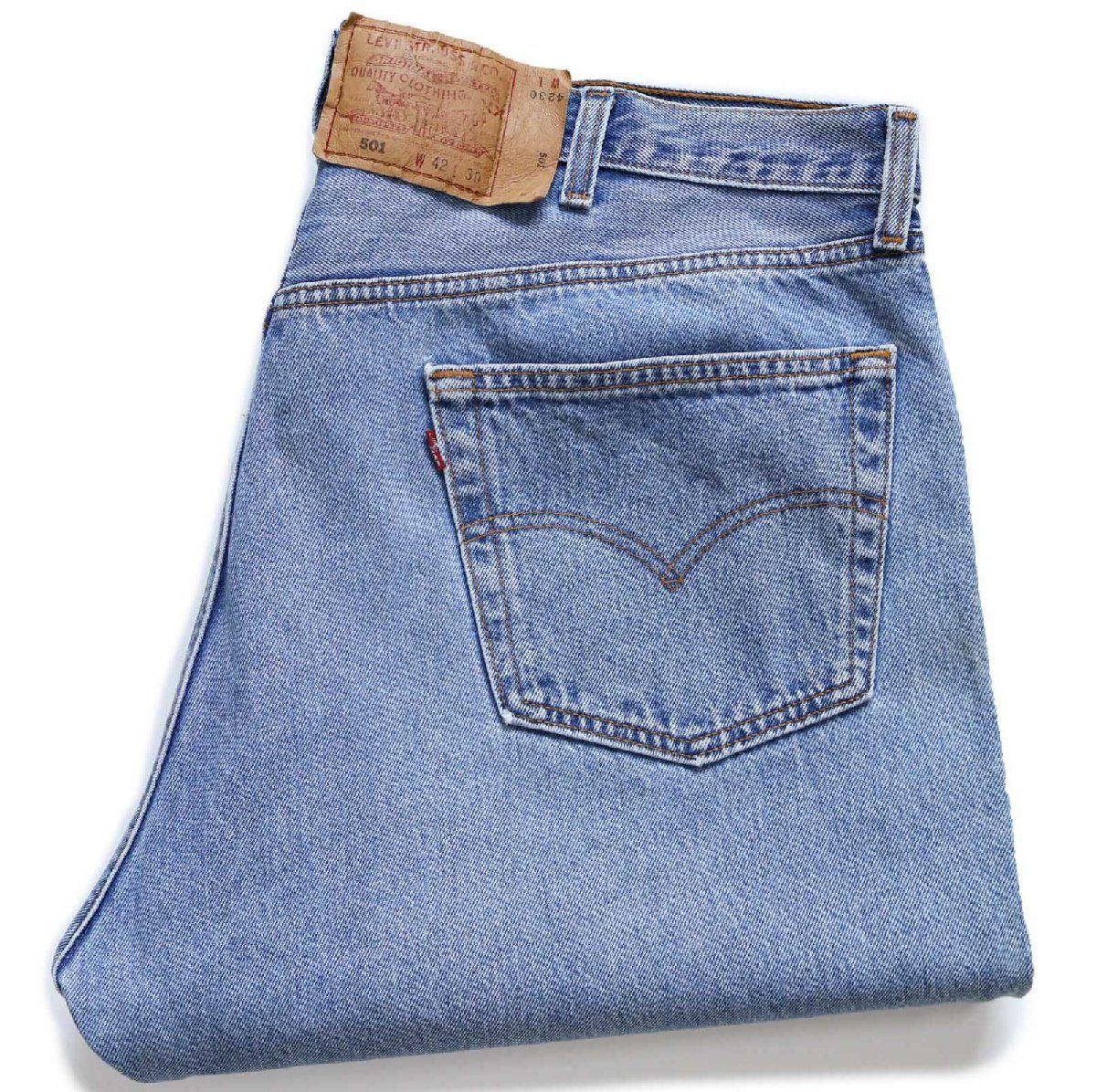 90s USA製 Levi'sリーバイス 501 デニムパンツ W42 L30★234 オールド ビンテージ ジーンズ ストレート オーバーサイズ ビッグサイズ 10,780円