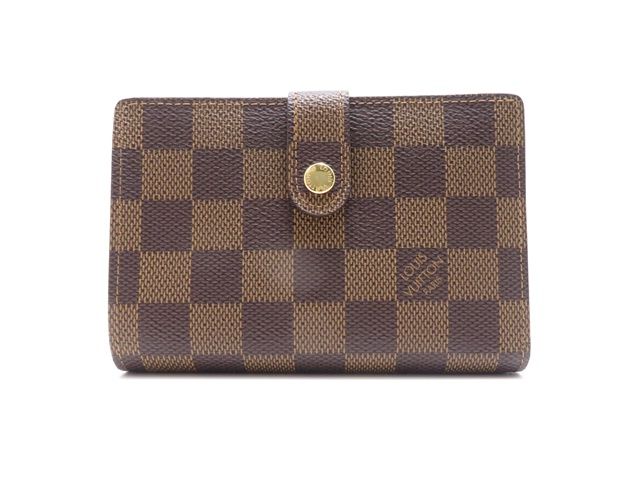 LOUIS VUITTON ルイ・ヴィトン バッグ ポルトフォイユ・ヴィエノワ ダミエ ｻｲﾌ･小物 N61674 二つ折り財布 ダミエキャンバス ブラウン ユニセックス【中古】431