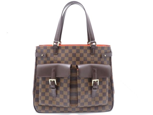 LOUIS VUITTON ルイ・ヴィトン バッグ ユゼス ダミエ ﾊﾞｯｸﾞ N51128 ハンドバッグ ダミエキャンバス ブラウン レディース【中古】431