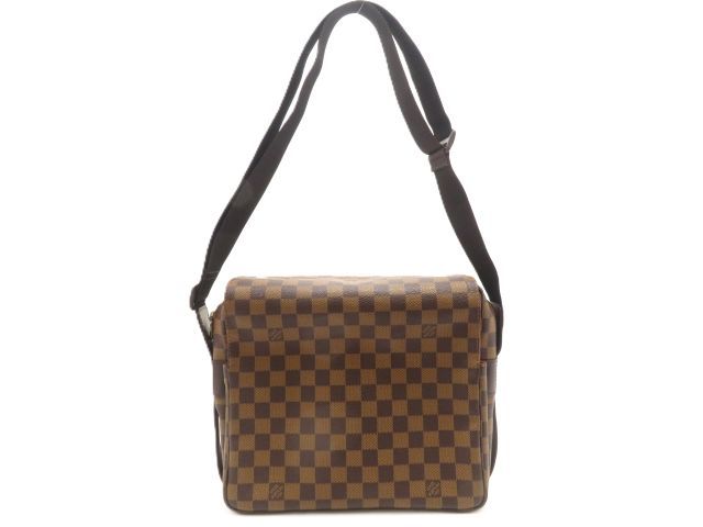 LOUIS VUITTON ルイ・ヴィトン バッグ ナヴィグリオ ダミエ ﾊﾞｯｸﾞ N45255 ショルダーバッグ ダミエアズールキャンバス/ダミエ ブラウン ユニセックス【中古】431