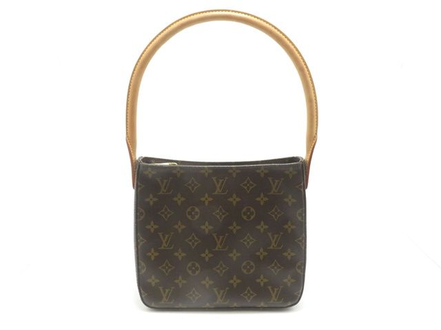 LOUIS VUITTON ルイ・ヴィトン バッグ ルーピングMM モノグラム ﾊﾞｯｸﾞ M51146 ハンドバッグ モノグラムキャンバス ブラウン レディース【中古】431