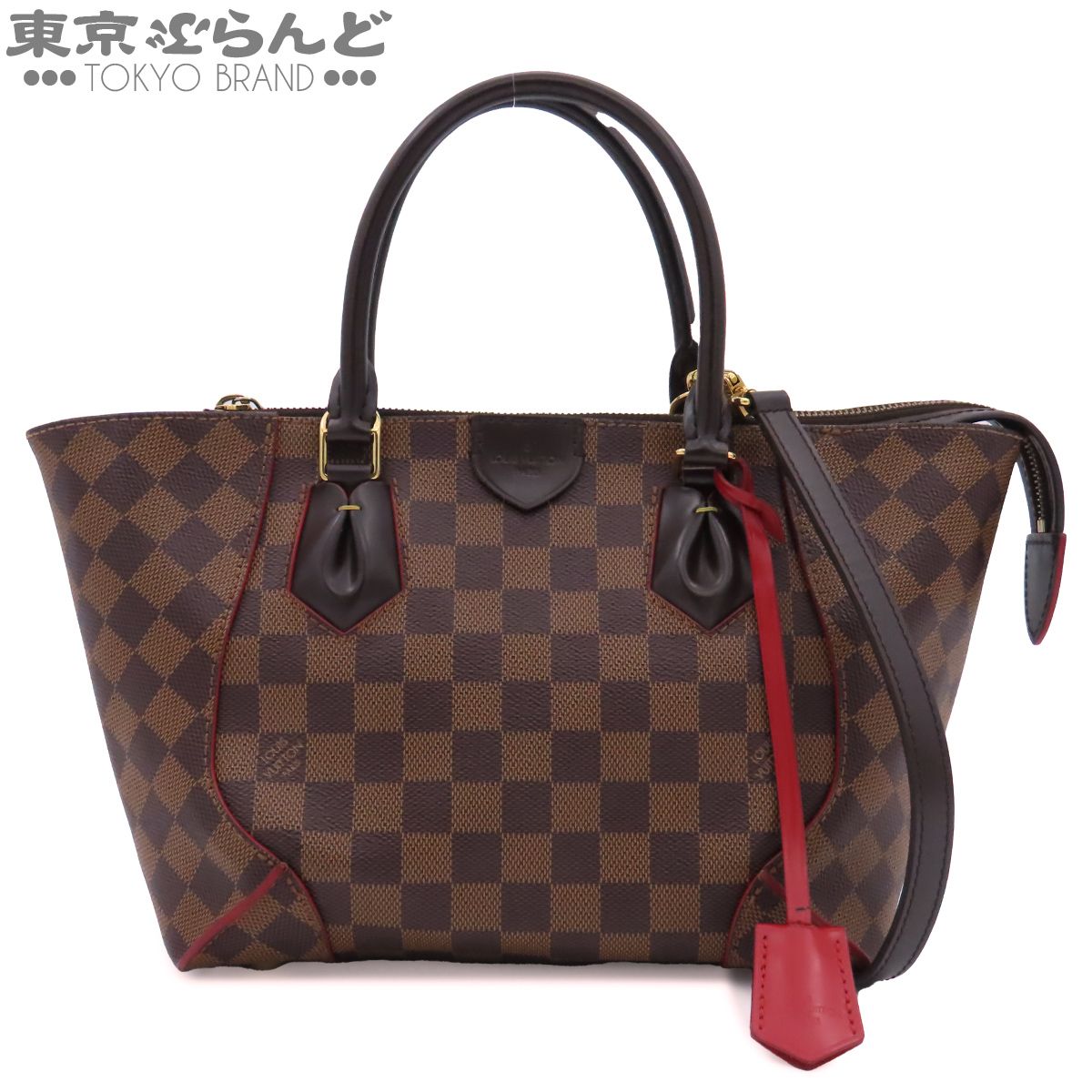ルイヴィトン LOUIS VUITTON カイサ・トートPM N41551 ブラウン ダミエキャンバス 2WAY ハンドバッグ ショルダーバッグ レディース 101878461