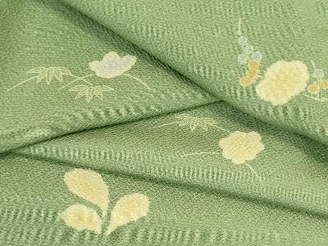 平和屋着物●上質な小紋　舞花　正絹　逸品　DABI5952op