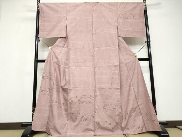 平和屋着物●本場大島紬　訪問着　横段花唐草文　正絹　逸品　未使用　DABI9687ud 30,420円