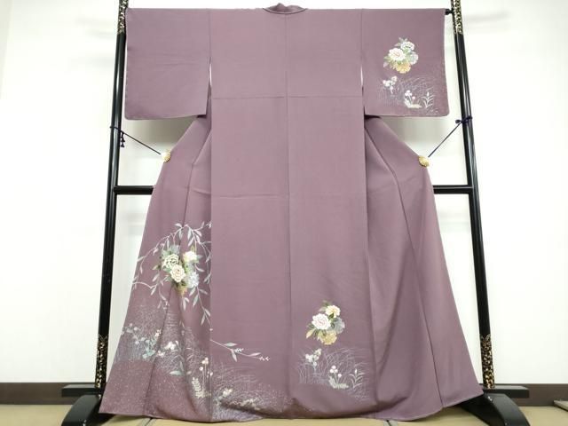 平和屋着物●訪問着　草花文　金銀彩　正絹　逸品　未使用　DABI9601ud 27,885円