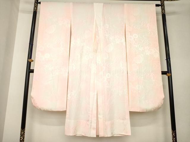 平和屋着物●長襦袢　無双仕立て　流水花地紋　暈し染め　正絹　逸品　AABL5535ck 12,922円