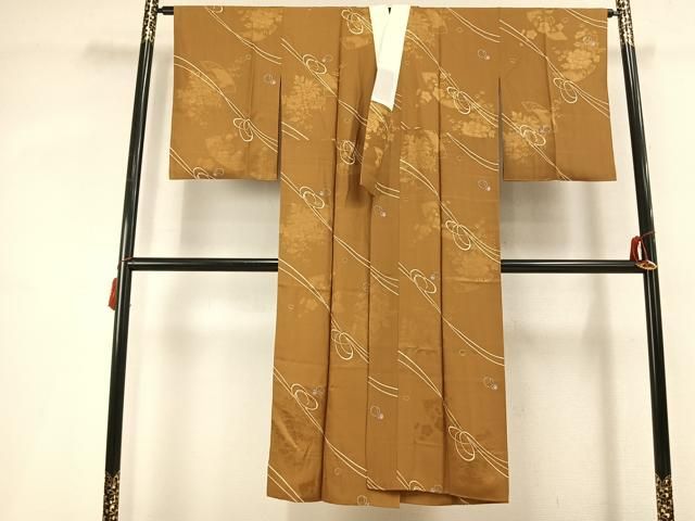 平和屋着物●長襦袢　袷　抽象文　さが美扱い　正絹　逸品　AABL3279fy