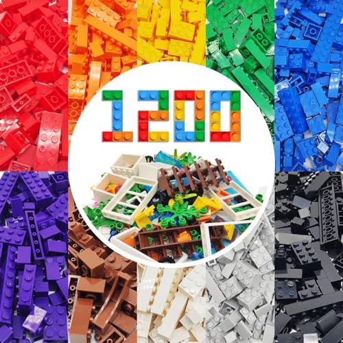 WYSWYG 1200ピース クラシックブロックおもちゃセット 主要ブロックブランド 互換 基本ブロック おもちゃ 10色 14形状6歳以上適用 92a0e999 6,344円