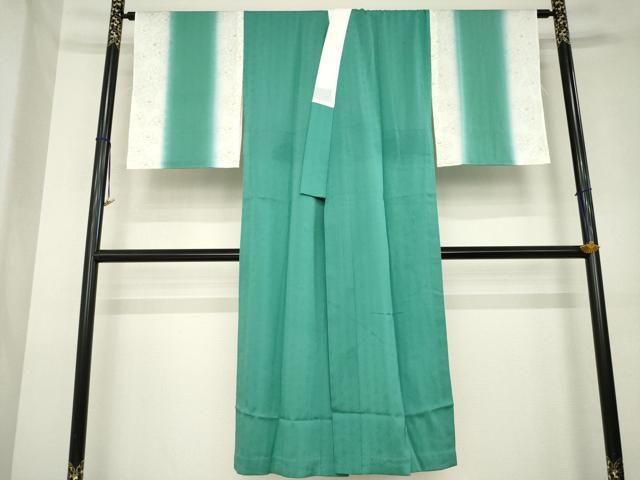 平和屋着物●長襦袢　単衣　花間道　暈し染め　反端付き　正絹　逸品　AABL1435ck