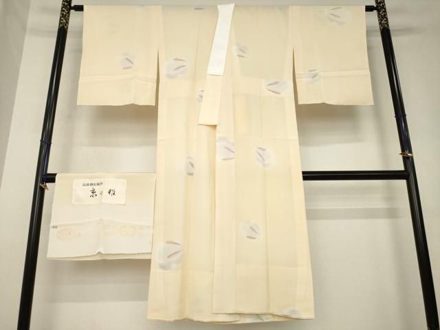 平和屋着物●長襦袢　無双仕立て　手描き　兎　反端付き　正絹　逸品　AABL1385ck
