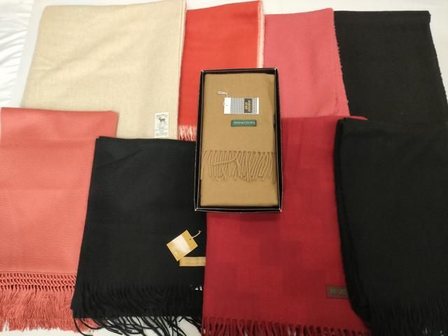 平和屋着物●ファッションデザイナー KENZO KIMONO 高田賢三 和装小物 ショール9点 マフラー ストール カシミヤ 三越 逸品 DABH2735zzz 9,100円