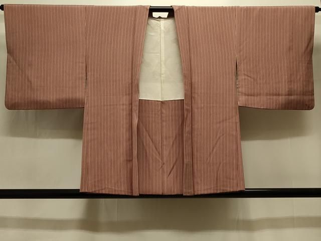 平和屋着物＃羽織　縞　正絹　逸品　CABI6388in