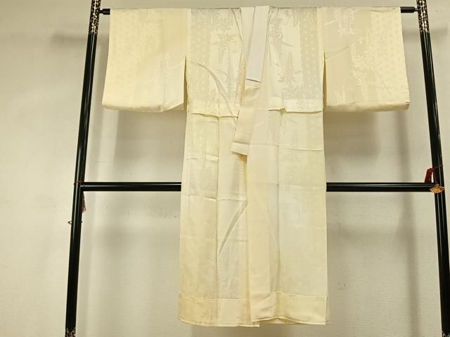 平和屋着物●長襦袢　無双仕立て　草花地紋　暈し染め　正絹　逸品　AABK1593fy