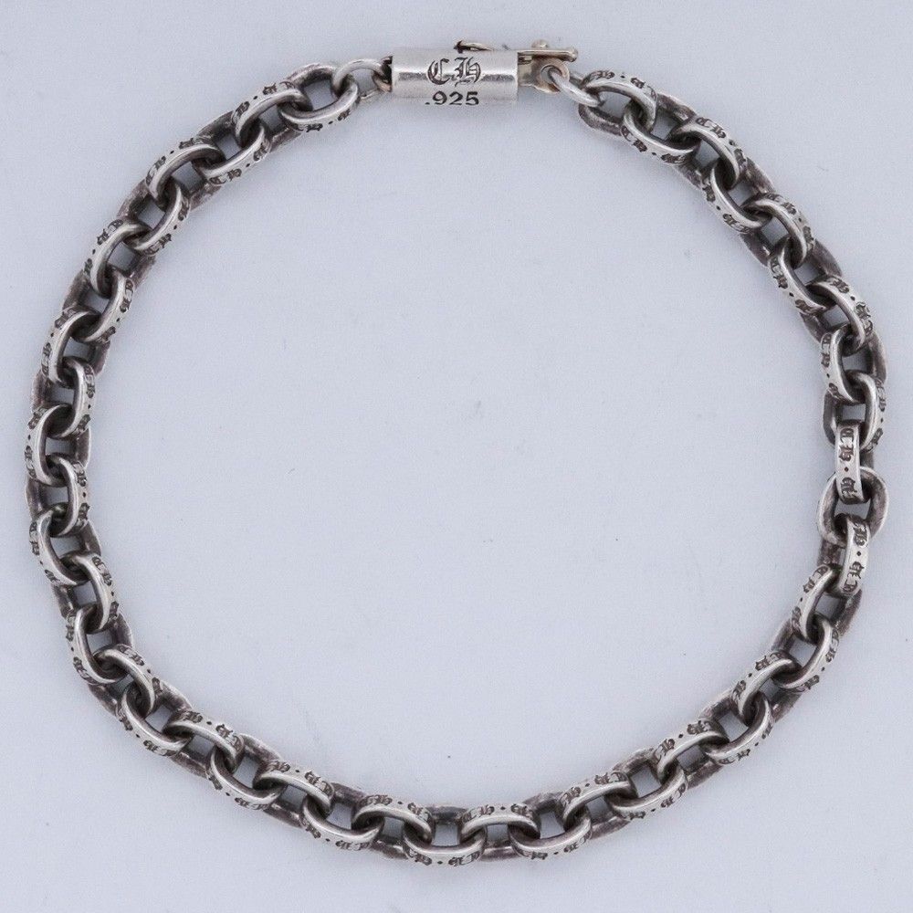 CHROME HEARTS ペーパーチェーン ブレスレット 7インチ シルバー
