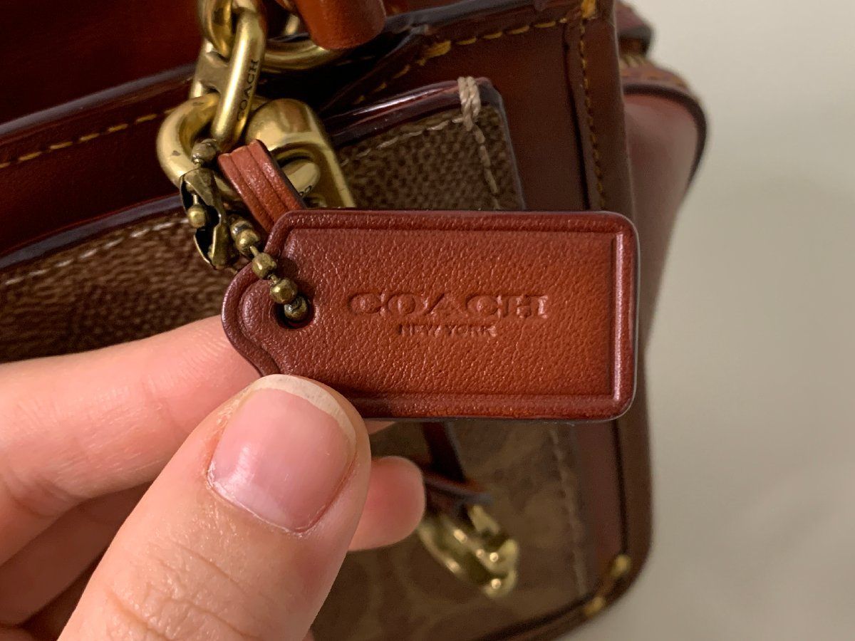 COACH コーチ ドリーマー 21 シグネチャー キャンバスPVC レザー 