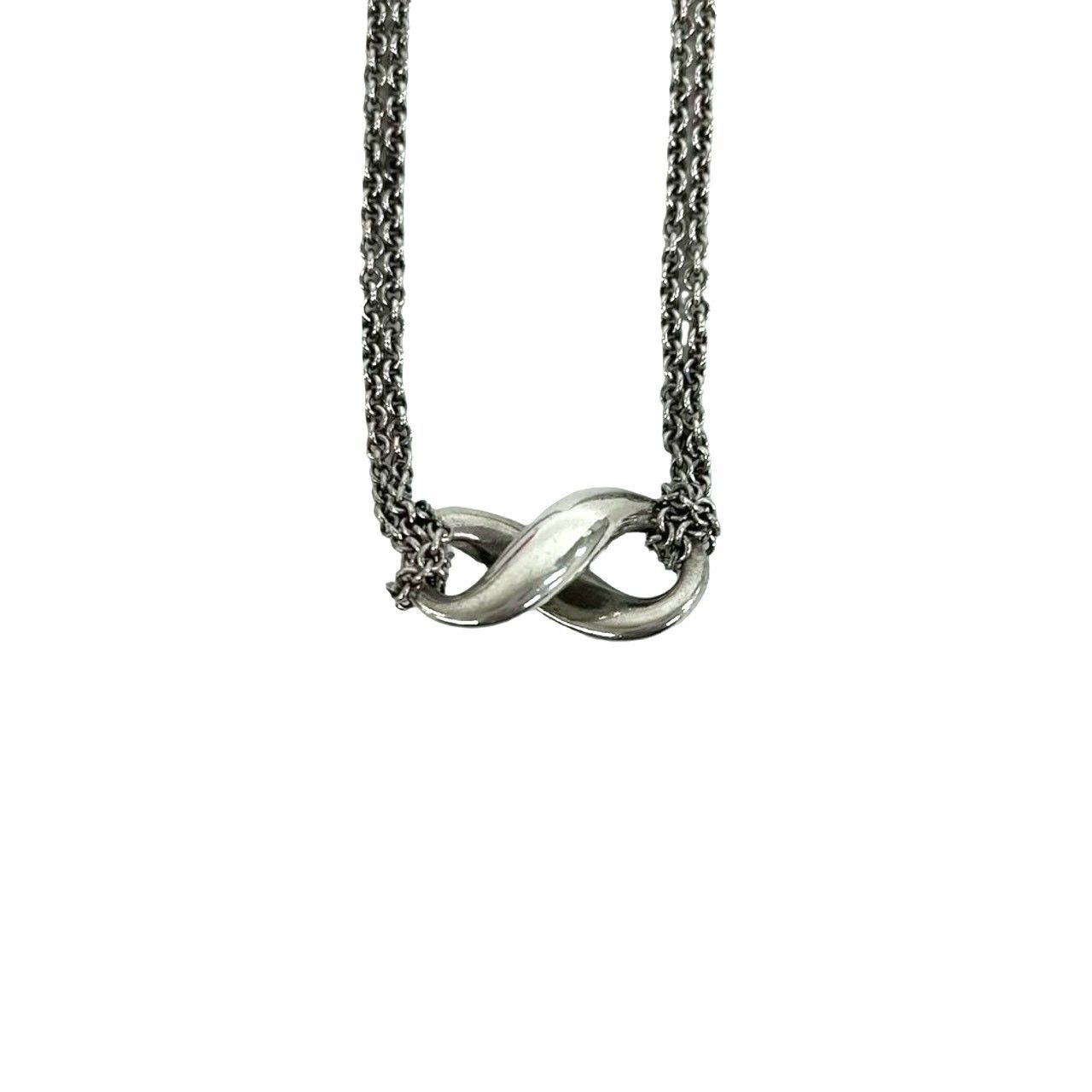美品 Tiffany&Co.【オンライン限定】 インフィニティネックレス925 極 