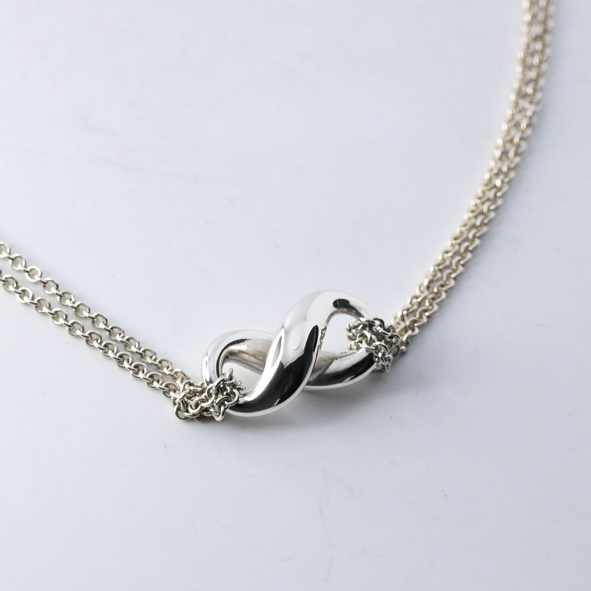 【研磨済】TIFFANY＆Co. インフィニティ ネックレス 40cm シルバー925 ティファニー