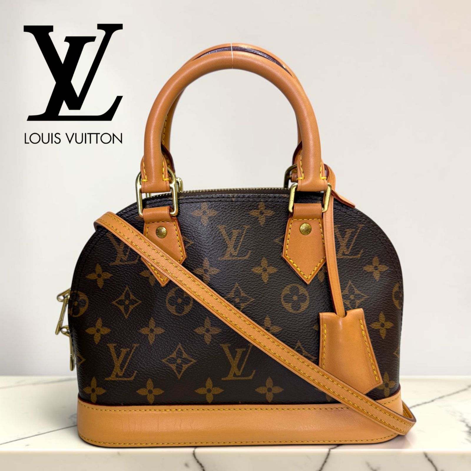 良品】ルイヴィトン アルマBB LouisVuitton Alma BB モノグラム 
