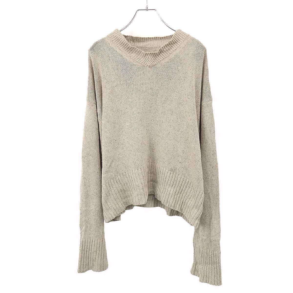 TAIGA TAKAHASHI タイガ タカハシ LOT.505 V-NECK SWEATER シルク