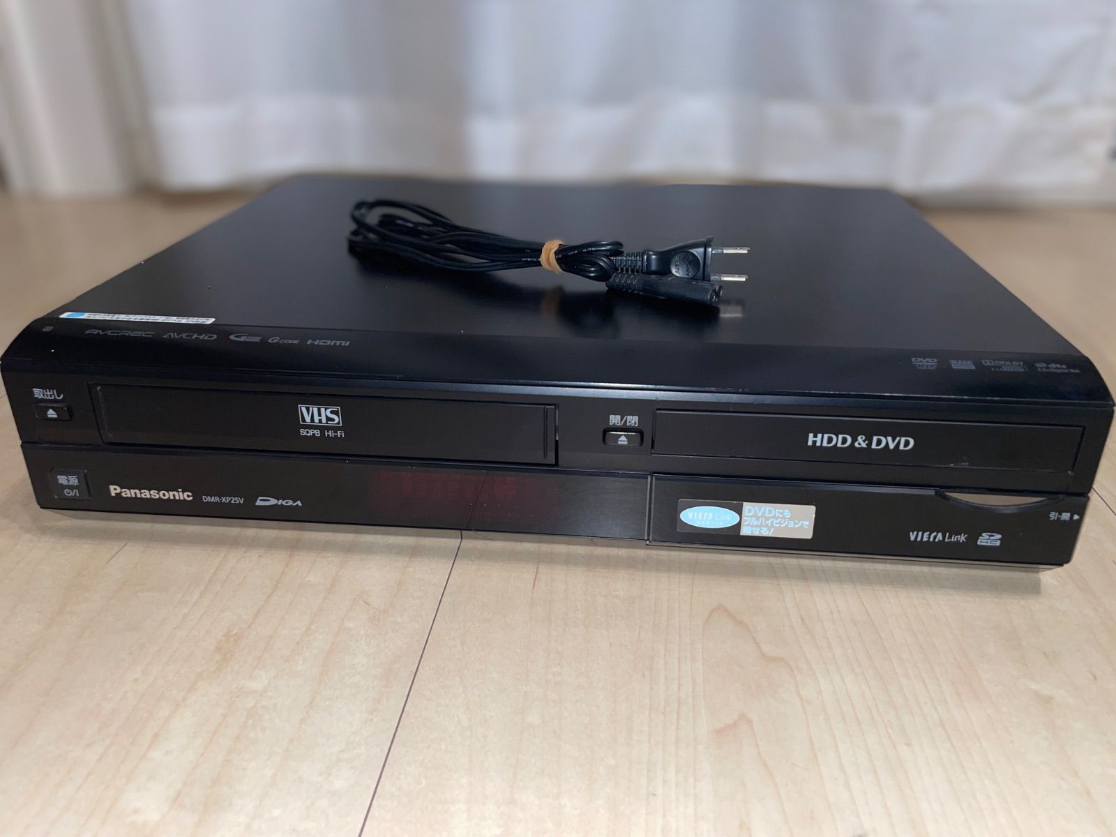 Panasonic DMR-XP25V HDD/DVD/VHS一体型レコーダー トレイ・駆動ベルト新品 双方向ダビング可 即日発送 _387 22,485円