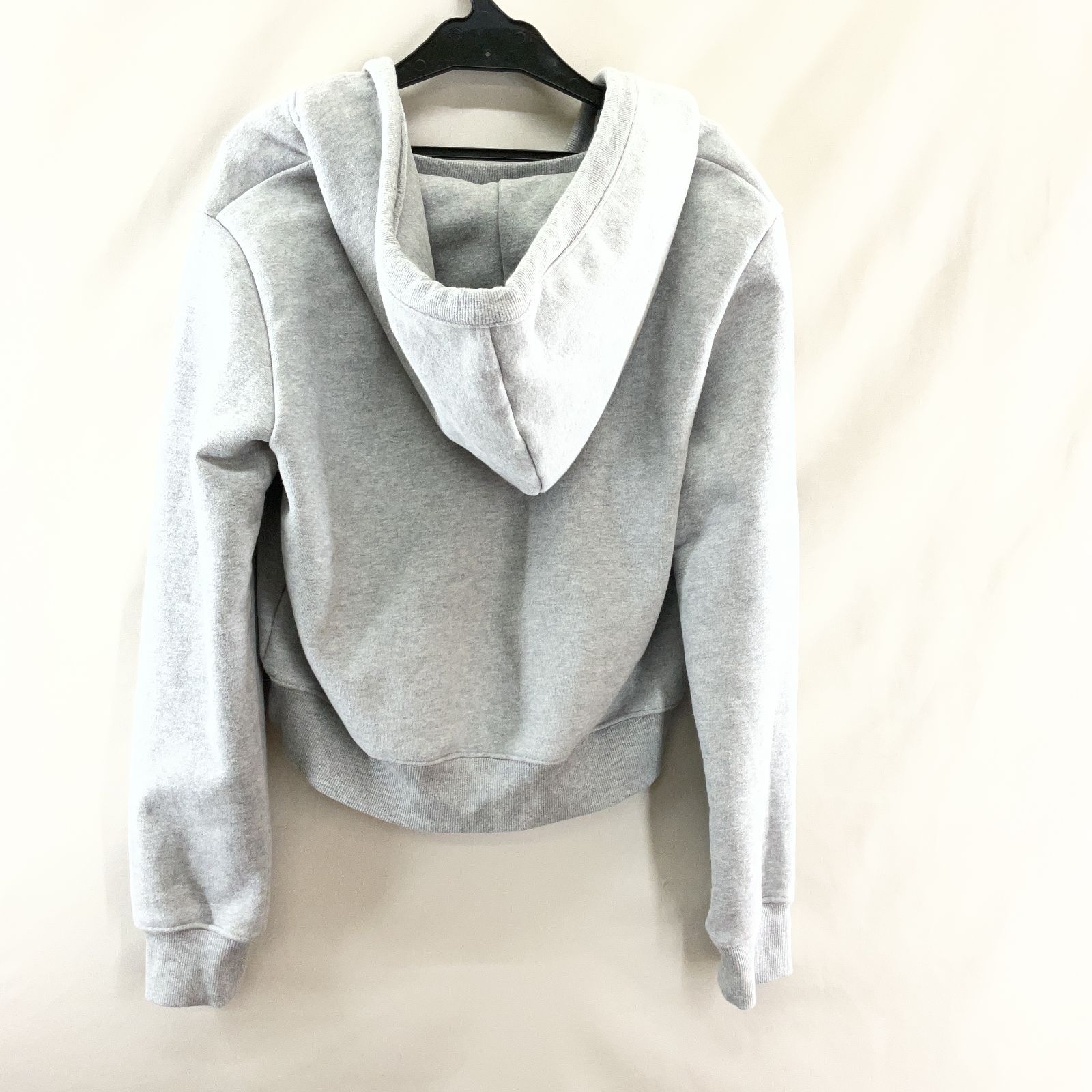 GLOWNY／グロウニー CIAO V CUT HOODIE 灰系 グレー サイズS 【YS0083 