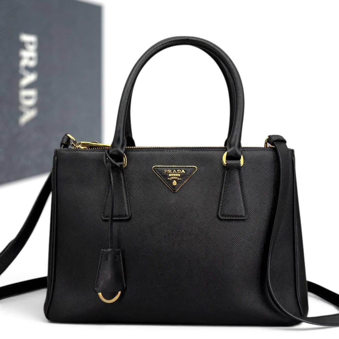 PRADA ガレリア ミディア サフィアーノ1BA863 ハンドバッグ　プラダ　ロゴ　三角ロゴ