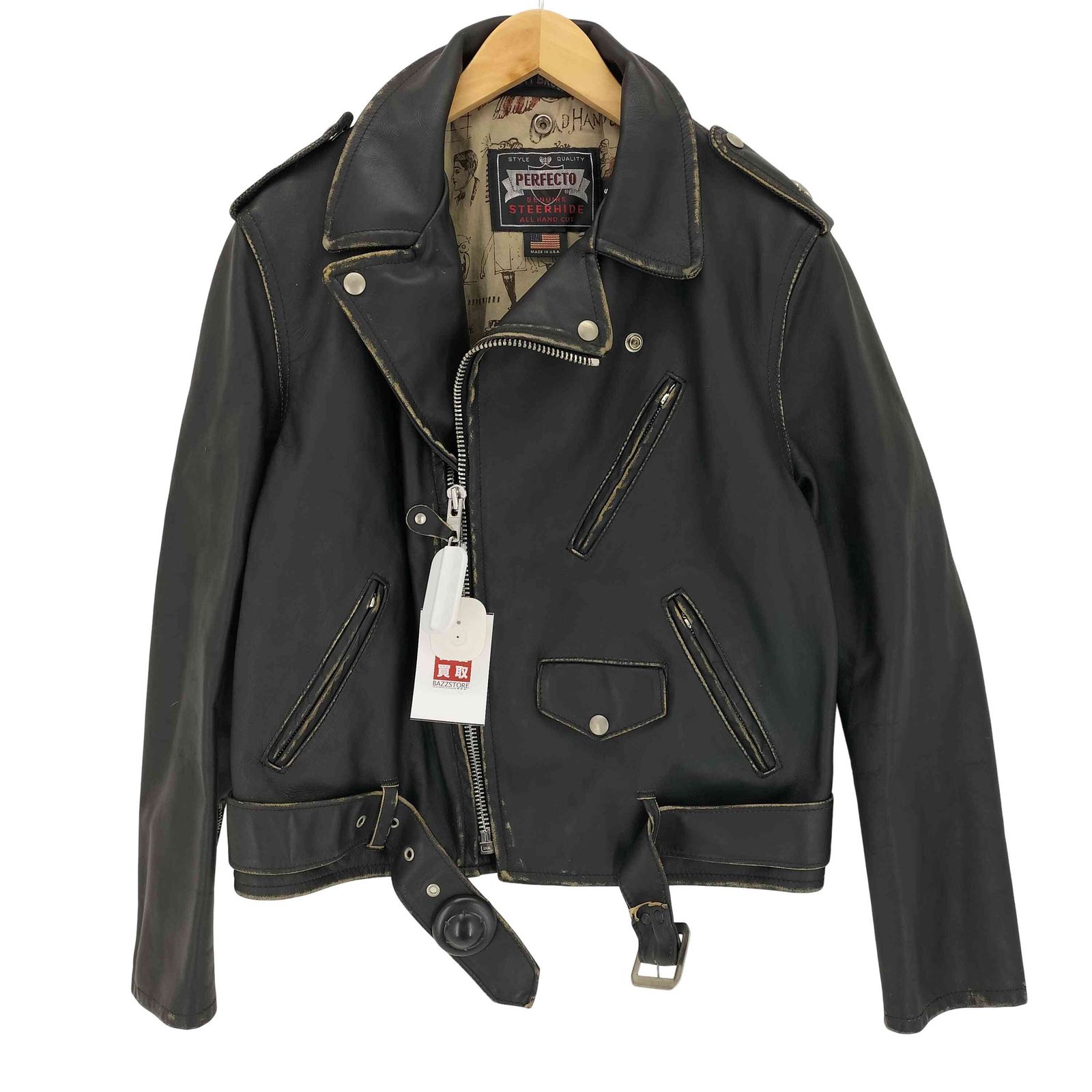 グラッドハンド GLADHAND ONE STAR RIDERS GLAD POSTALS ワンスターダブルライダースジャケット メンズ JPN：S 92,378円