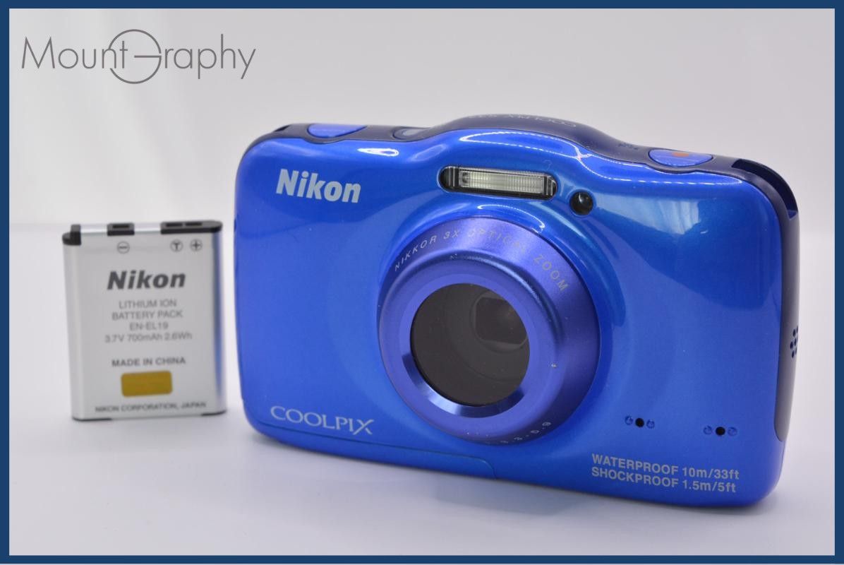 [Operation Guarantee] Nikon NIKON COOLPIX S32 3X Battery Included Free #ak352