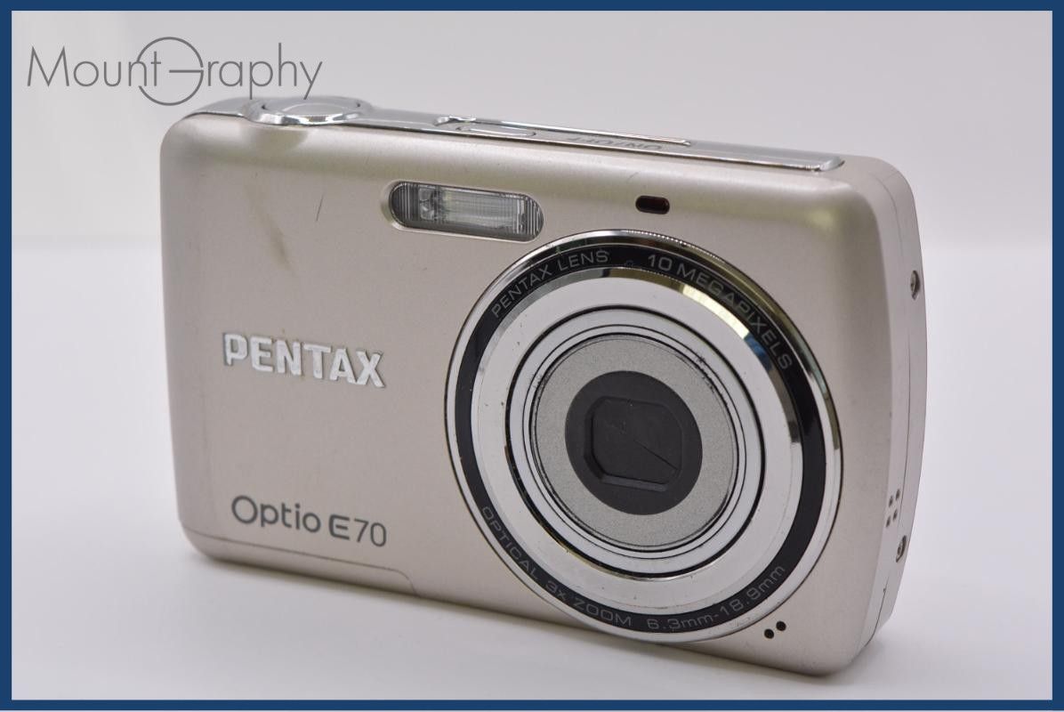 【動作保証】 ペンタックス PENTAX Optio E70 3X 単三電池仕様 同梱無料 #ak408コンパクトデジタルカメラ
