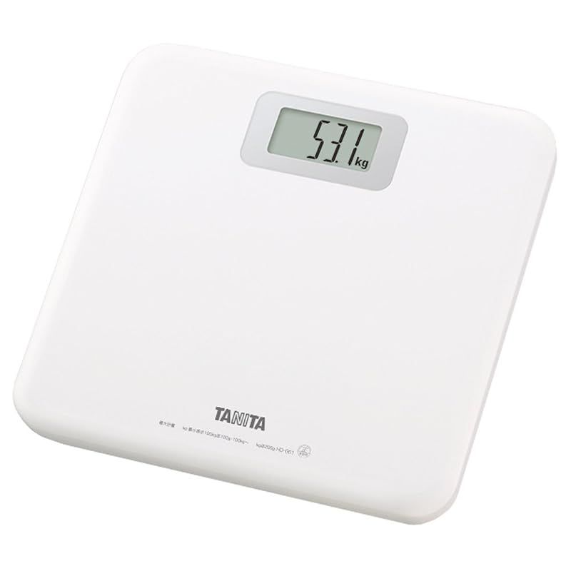 TANITA 【乗るとスイッチが入るステップオンタイプ】 デジタルヘルスメーター ホワイト HD-661-WH