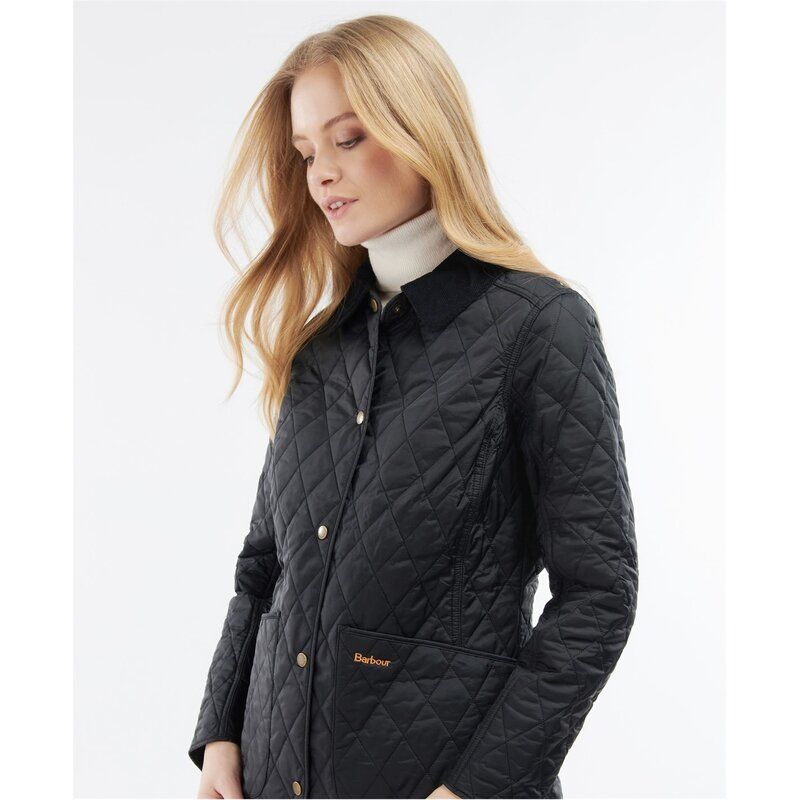 バブアー レディース アウター ジャケット・ブルゾン キルティング ジャケット Barbour Annandale Quilted Jacket Black ブラック