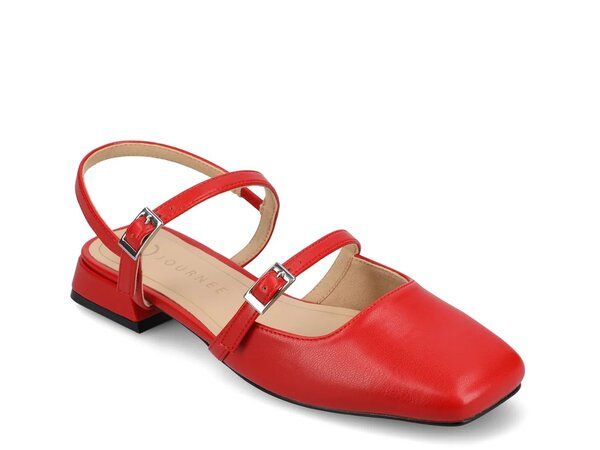 ジャーニー レディース シューズ パンプス Journee Gretchenn Flat Red レッド