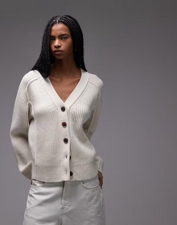 アンドアザーストーリーズ レディース アウター カーディガン リブ ウール Other Stories pure wool ribbed cardigan Brown ブラウン 26,492円