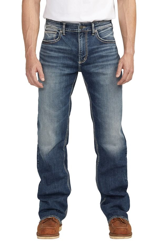 シルバー ジーンズ メンズ ボトムス デニムパンツ ブーツカット ブーツ Silver Jeans Co Craig Classic Fit Bootcut Jeans Indigo インディゴ